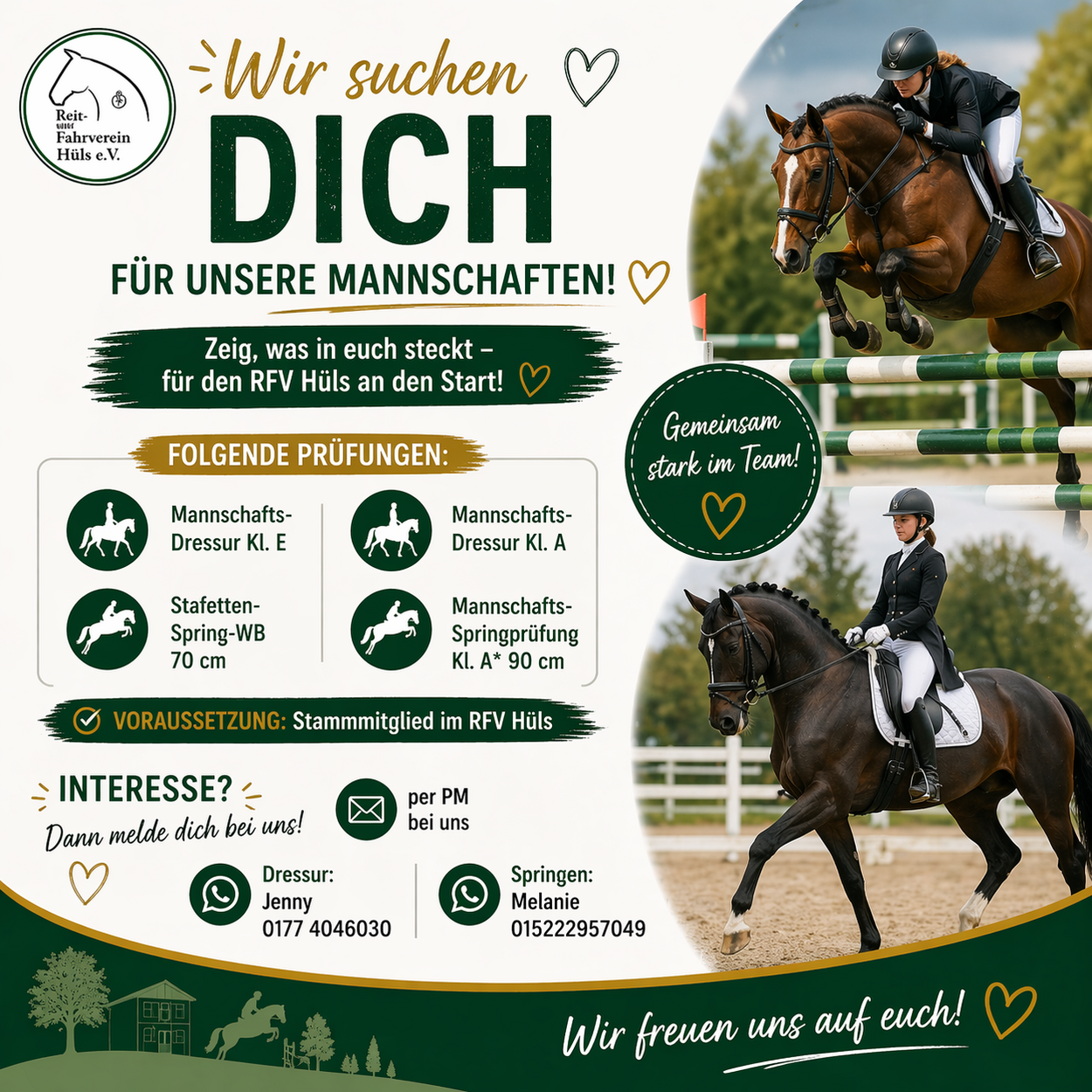 Wir suchen DICH für unsere Mannschaften!